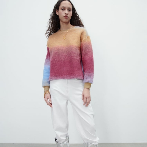 SOFT WOOL TIE-DYE SWEATSHIRT - Picture 9 of 12